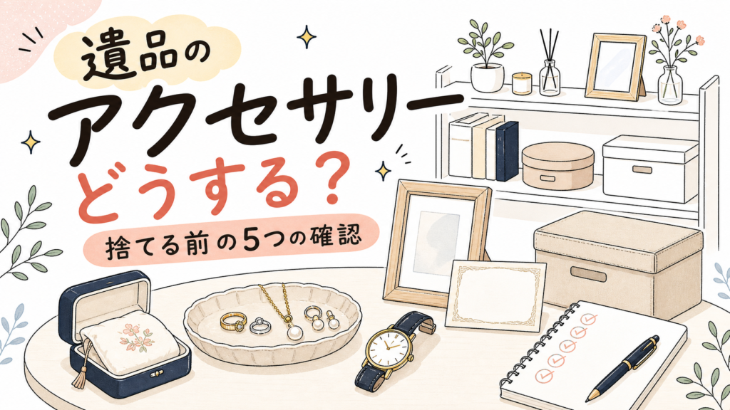 親の遺品のアクセサリーを捨てる前に確認する5つのポイント